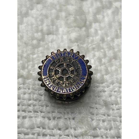 Vintage Rotary International President Lapel Pin Tie Tack Screw Back - Picture 1 of 3
